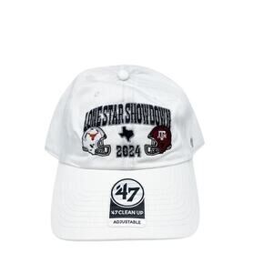 '47 Brand Lone‎ Star Showdown Hitch Adjustable Hat White Adult Unisex OSFA